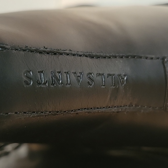 NEW ALL SAINTS Size US 11 / EU 44 Black Isaac Leather Lug Sole Combat Boots - Picture 7 of 11